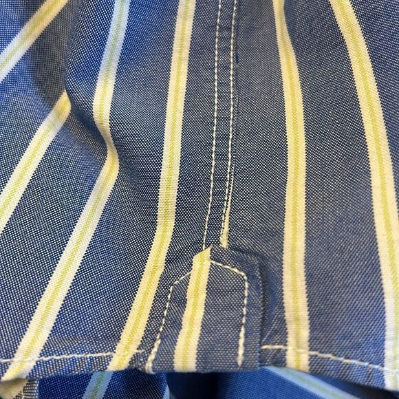 American Eagle Outfitters blue white striped button down shirt Size XL EUC - Picture 10 of 10